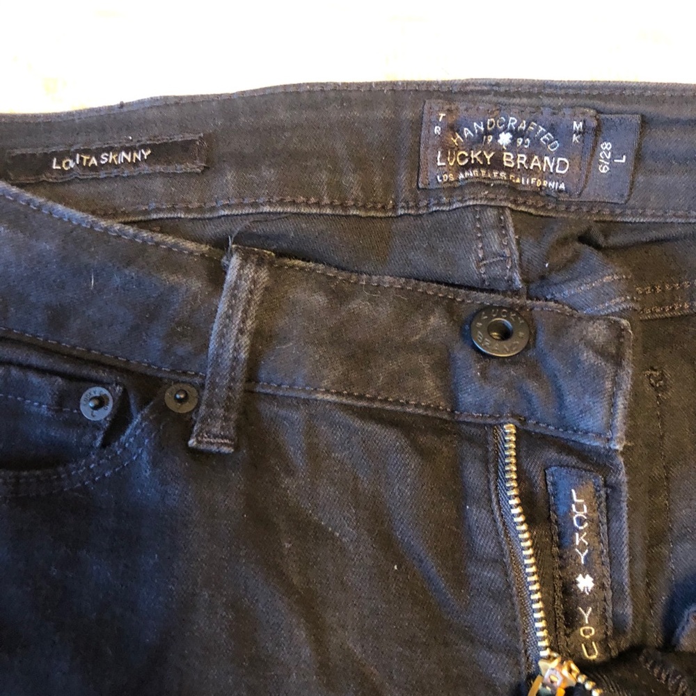 Black large lucky jeans
